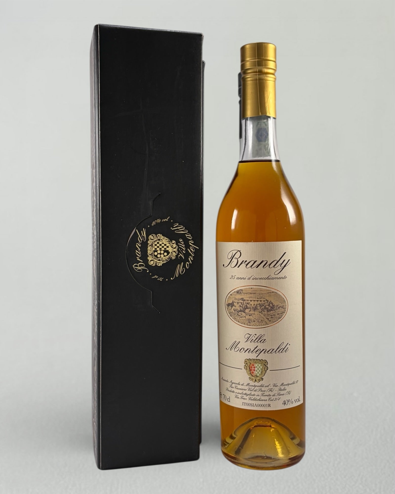 Brandy with 25 years of aging,  VILLA MONTEPALDI, Tuscany
