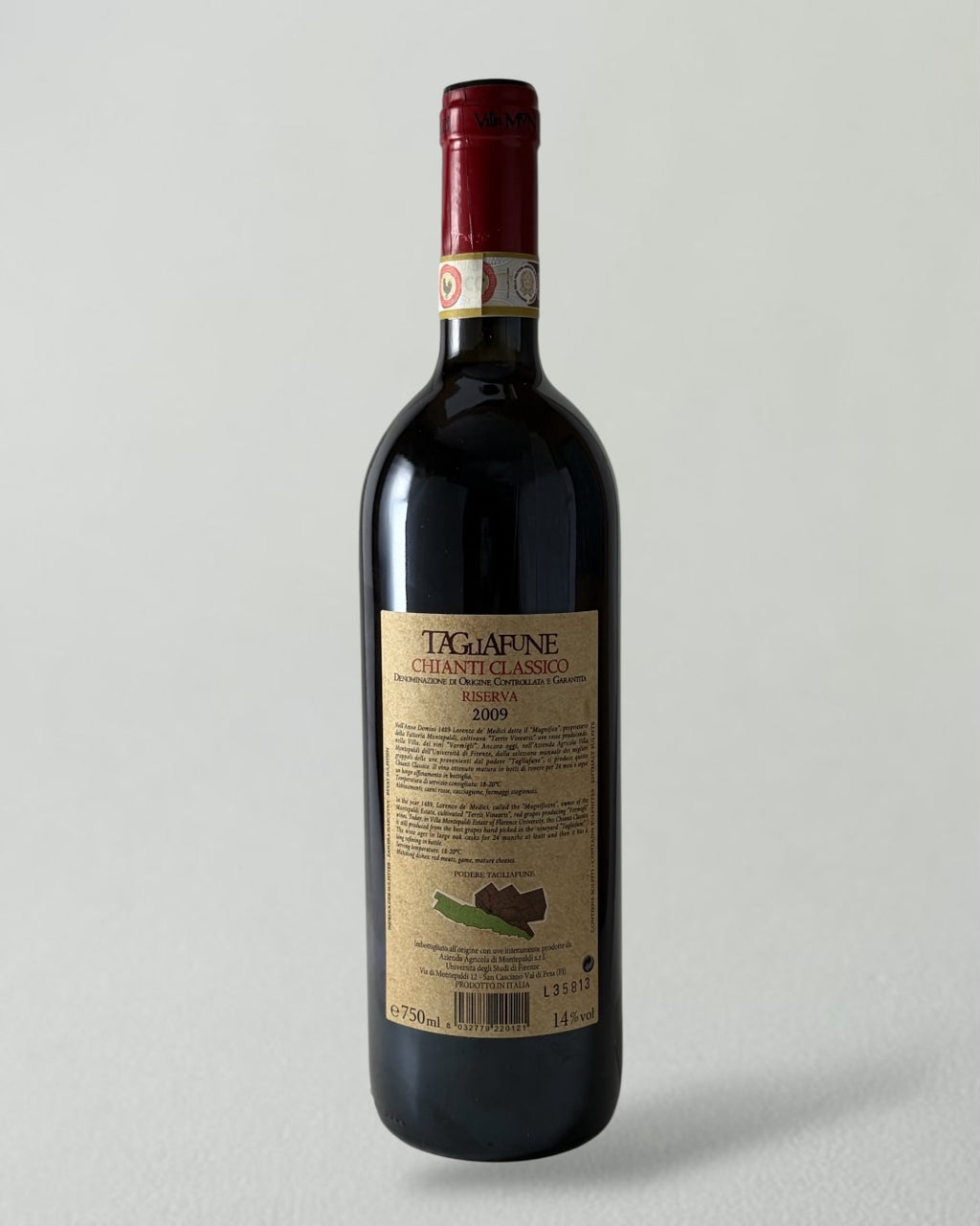 TAGLIA FUNE Chanti Classico Risera 2009, VILLA MONTEPALDI, Tuscany